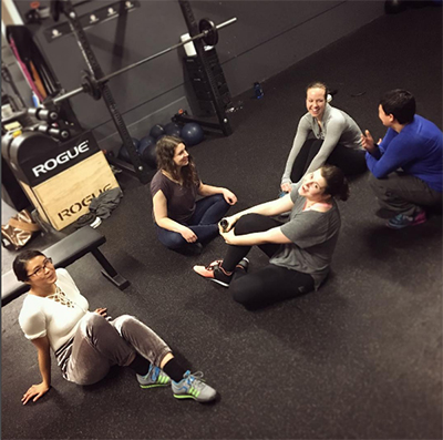 Training with friends Training with friends