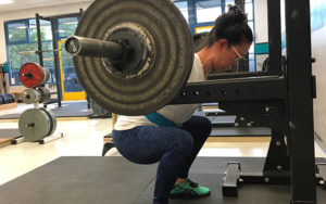 Low bar back squat