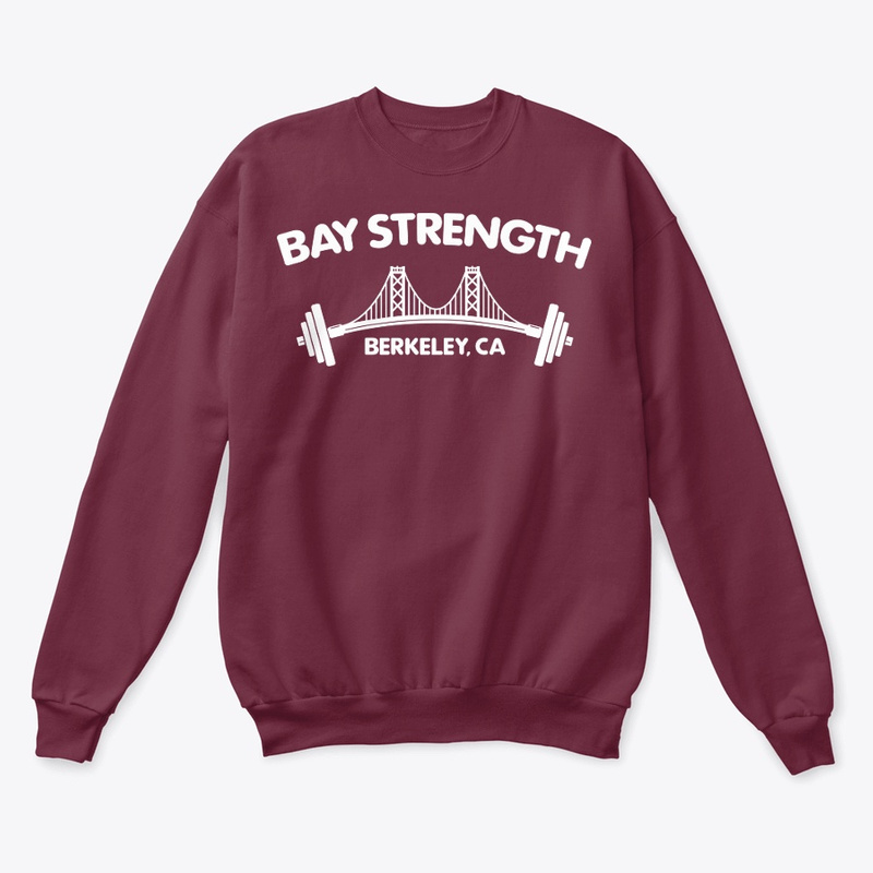 Crew Neck Sweatshirt in Cranberry colora